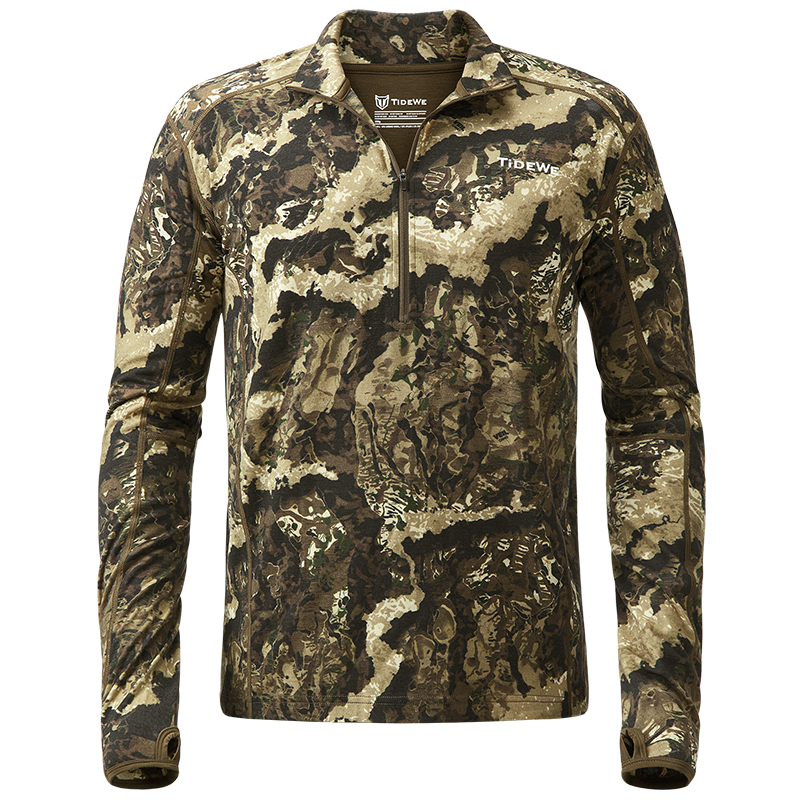 TideWe Merino 200 Wool Hunting Base Layer for Men