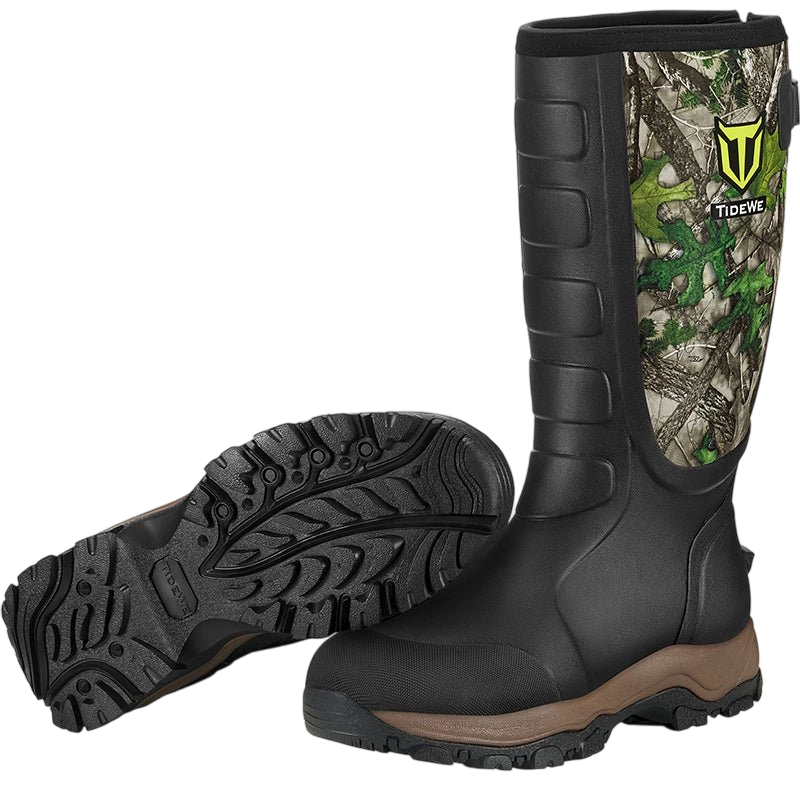 Hunting Boots Snake Proof for Men, Waterproof Insulated Warm Rubber Boots with Steel Shank, 5mm Neoprene Warm Durable Lightweight Outdoor Boots, Durable Work Boots for Farming Gardening Fishing